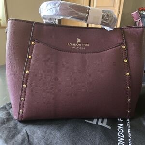 London Fog 100th Anniversary Collection Marcelle Studded Satchel